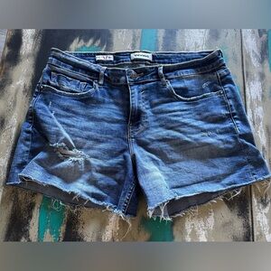 Vigoss Women's Distressed Blue Jean Shorts “Marley”